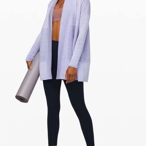 Lululemon Sit In Lotus Wrap II Merino Wool Heathered LavenderDusk Size 6